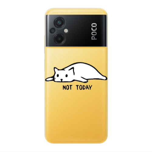 Xiaomi Poco M5 Not Today Transparent Silicone TPU Θήκη
