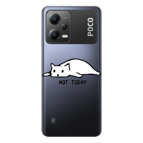 Xiaomi Poco X5 Not Today Transparent Silicone TPU Θήκη