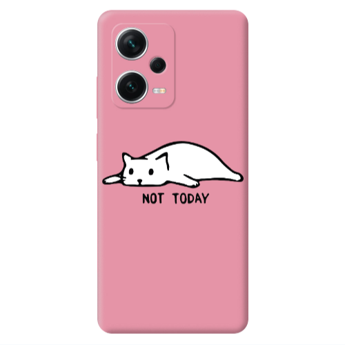 Xiaomi Poco X5 Not Today Pink Colored Silicone TPU Θήκη