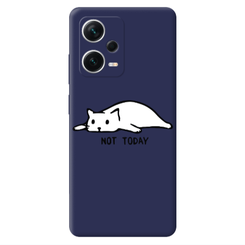 Xiaomi Poco X5 Not Today Dark blue Colored Silicone TPU Θήκη
