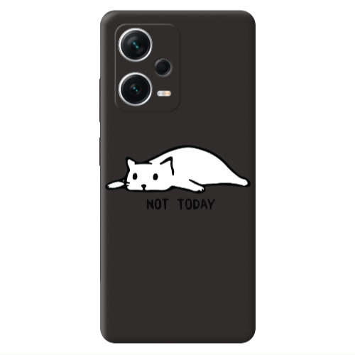 Xiaomi Poco X5 Not Today Black Colored Silicone TPU Θήκη