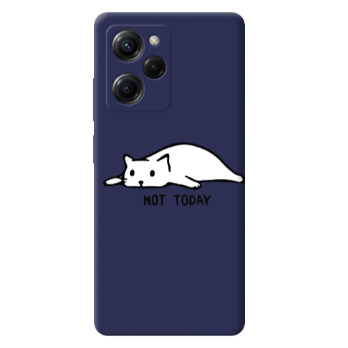 Xiaomi Poco X5 Pro Not Today Dark blue Colored Silicone TPU Θήκη