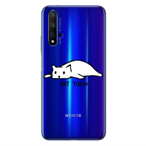 Huawei Nova 5 T Not Today Transparent Silicone TPU Θήκη