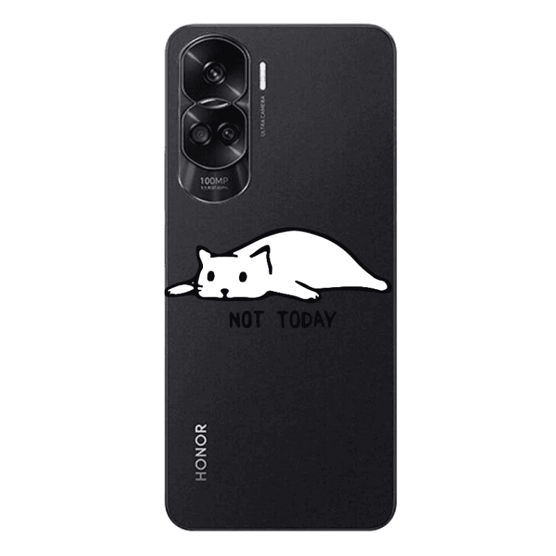 Honor 90 Lite 5G Not Today Transparent Silicone TPU Θήκη