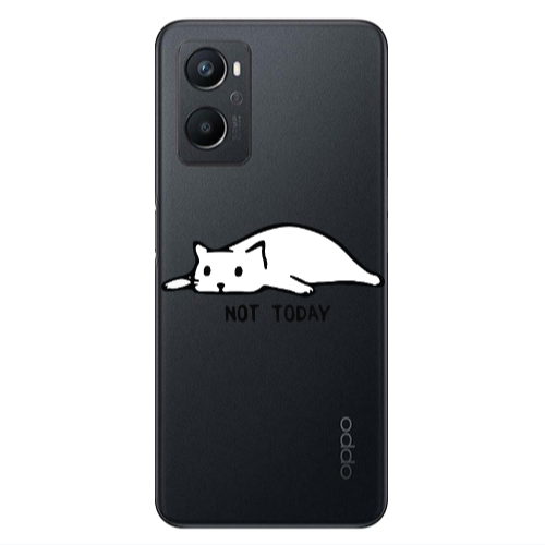 Oppo A 96 Not Today Transparent Silicone TPU Θήκη