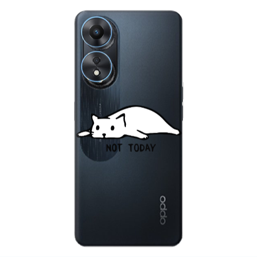 Oppo A 98 Not Today Transparent Silicone TPU Θήκη