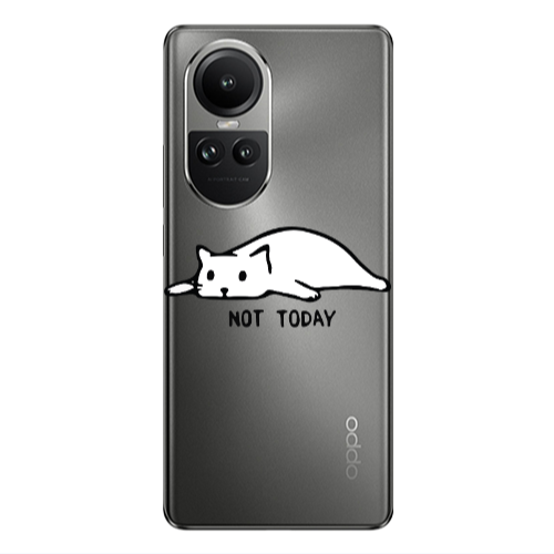 Oppo Reno10 5G Not Today Transparent Silicone TPU Θήκη