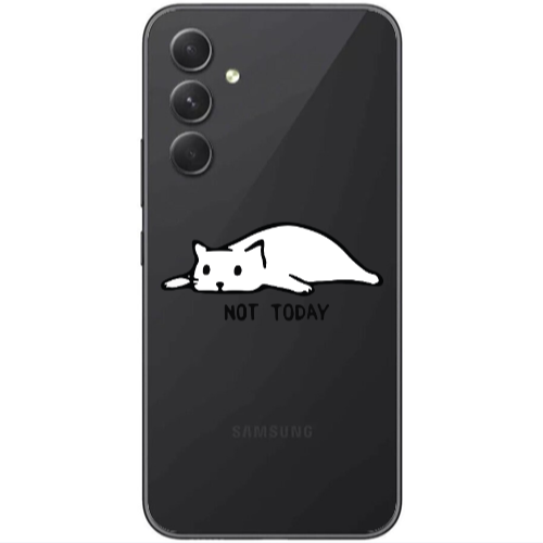 Samsung Galaxy A25 Not Today Transparent Silicone TPU Θήκη