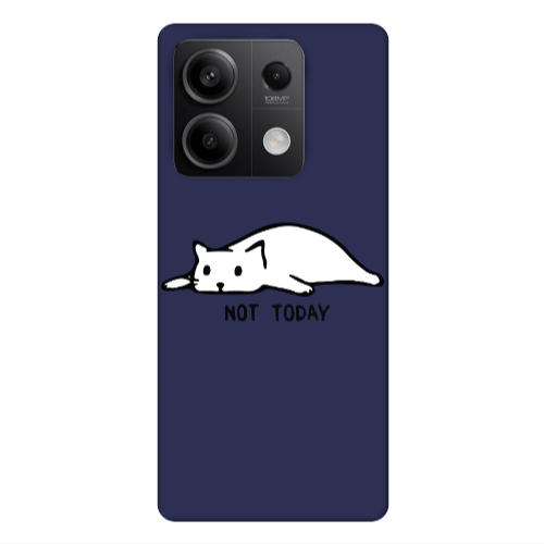Xiaomi Redmi Note 13 5G Not Today Dark blue Colored Silicone TPU Θήκη