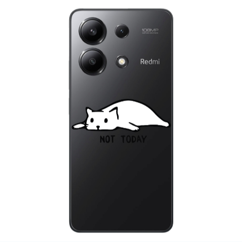 Xiaomi Redmi Note 13 4G Not Today Transparent Silicone TPU Θήκη
