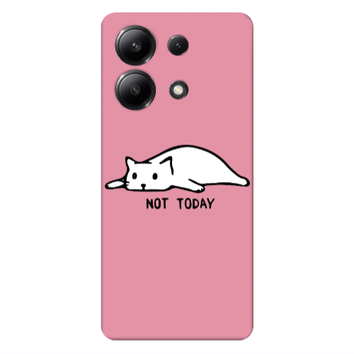Xiaomi Redmi Note 13 4G Not Today Pink Colored Silicone TPU Θήκη