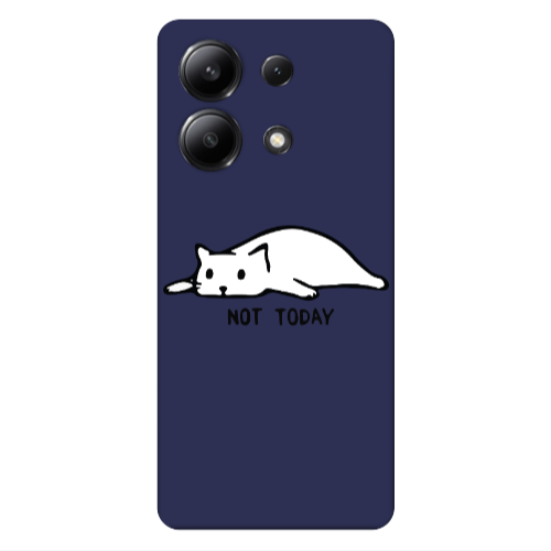 Xiaomi Redmi Note 13 4G Not Today Dark blue Colored Silicone TPU Θήκη