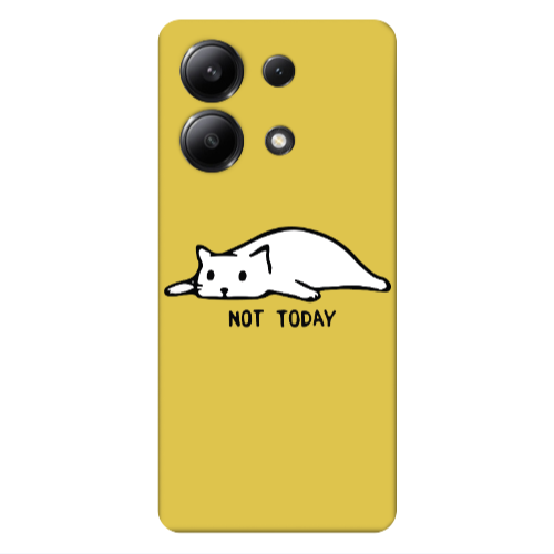 Xiaomi Redmi Note 13 4G Not Today Yellow Colored Silicone TPU Θήκη