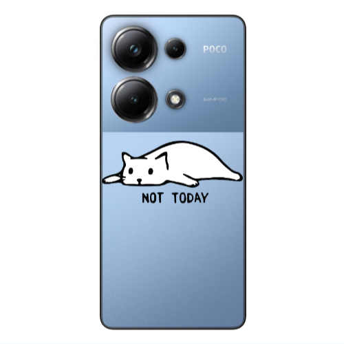 Xiaomi Poco M6 Pro 4G Not Today Transparent Silicone TPU Θήκη