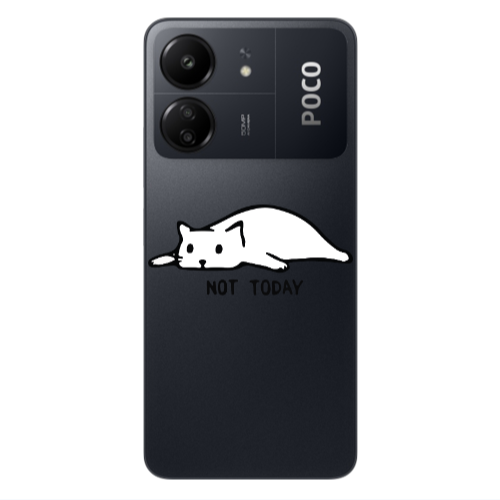 Xiaomi Poco C65 Not Today Transparent Silicone TPU Θήκη