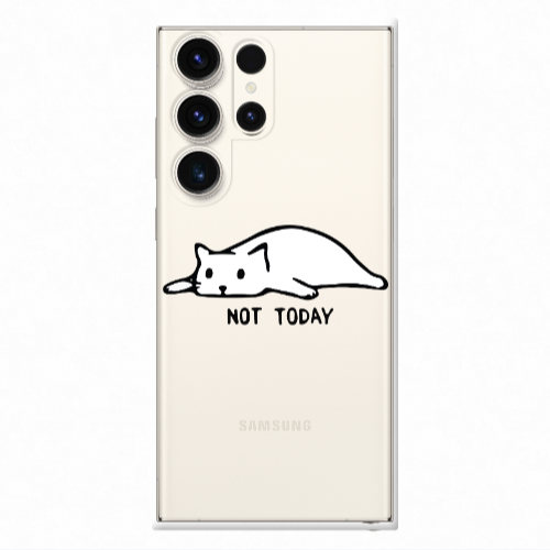 Samsung S24 Ultra Not Today Transparent Silicone TPU Θήκη
