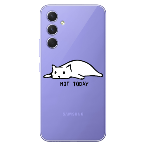 Samsung A55 Not Today Transparent Silicone TPU Θήκη