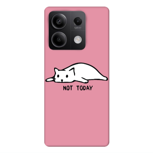 Xiaomi Redmi Note 13Pro 5G Not Today Pink Colored Silicone TPU Θήκη
