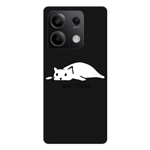 Xiaomi Redmi Note 13Pro 5G Not Today Black Colored Silicone TPU Θήκη