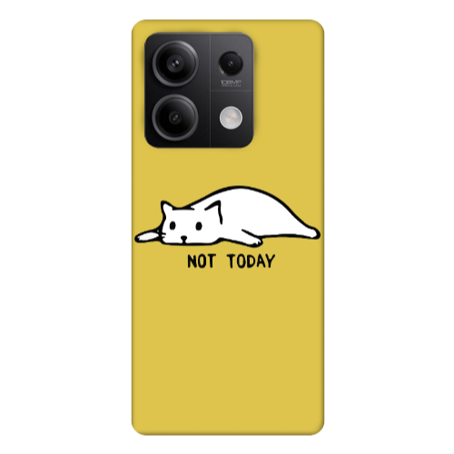 Xiaomi Redmi Note 13Pro 5G Not Today Yellow Colored Silicone TPU Θήκη