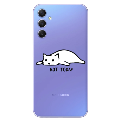 Samsung A25 Not Today Transparent Silicone TPU Θήκη