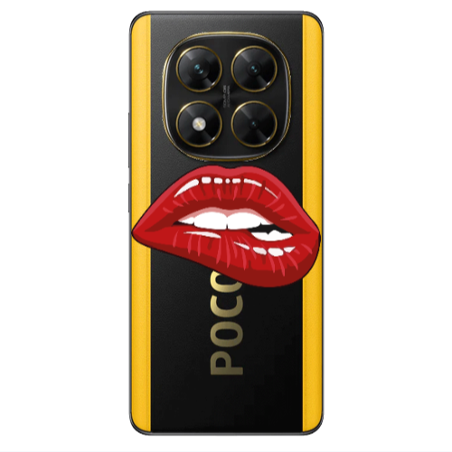 Xiaomi Poco X7 Shiny Lips Transparent Silicone TPU Θήκη