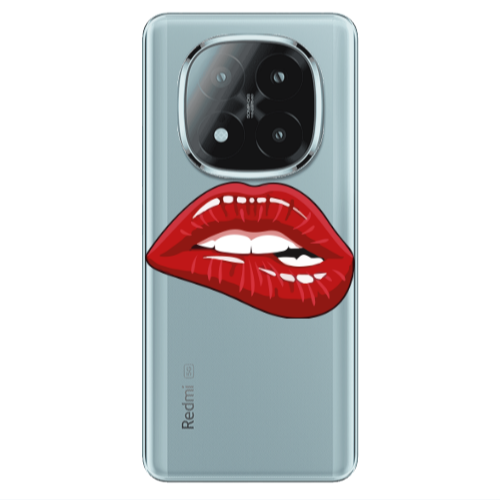 Xiaomi Redmi Note 14 Pro + 5g Shiny Lips Transparent Silicone TPU Θήκη