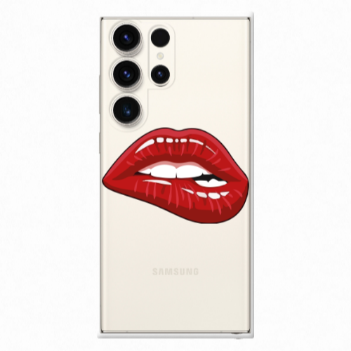 Samsung S25 Ultra Shiny Lips Transparent Silicone TPU Θήκη