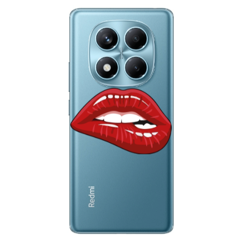 Xiaomi Redmi Note 14 Pro Shiny Lips Transparent Silicone TPU Θήκη