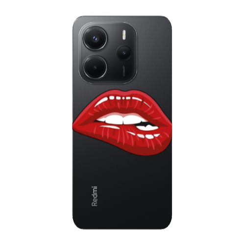 Xiaomi Redmi Note 14 Shiny Lips Transparent Silicone TPU Θήκη