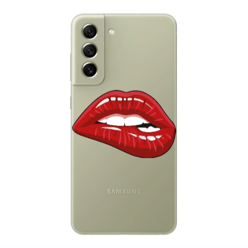 Samsung S22 Plus Shiny Lips Transparent Silicone TPU Θήκη