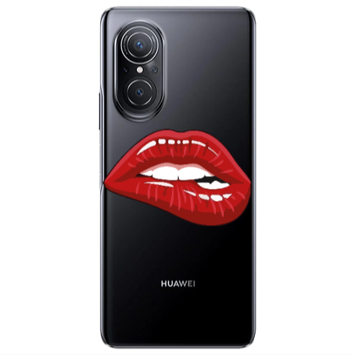 Huawei Nova 9 SE Shiny Lips Transparent Silicone TPU Θήκη