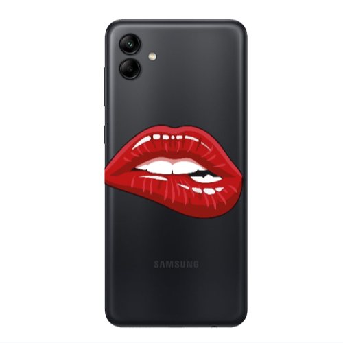 Samsung A04 Shiny Lips Transparent Silicone TPU Θήκη