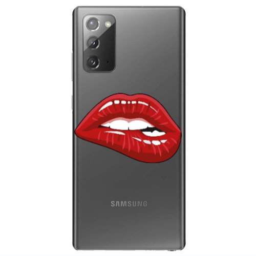 Samsung Note 20 Shiny Lips Transparent Silicone TPU Θήκη