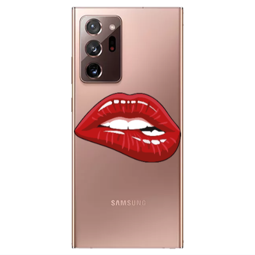 Samsung Note 20 Ultra Shiny Lips Transparent Silicone TPU Θήκη
