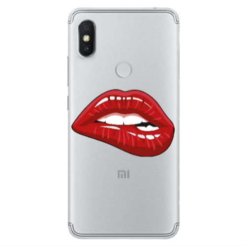 Xiaomi Redmi S2 Shiny Lips Transparent Silicone TPU Θήκη