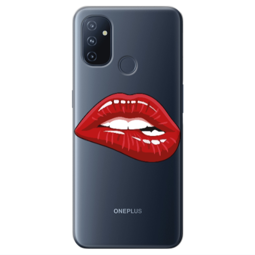 Oneplus Nord 100 Shiny Lips Transparent Silicone TPU Θήκη