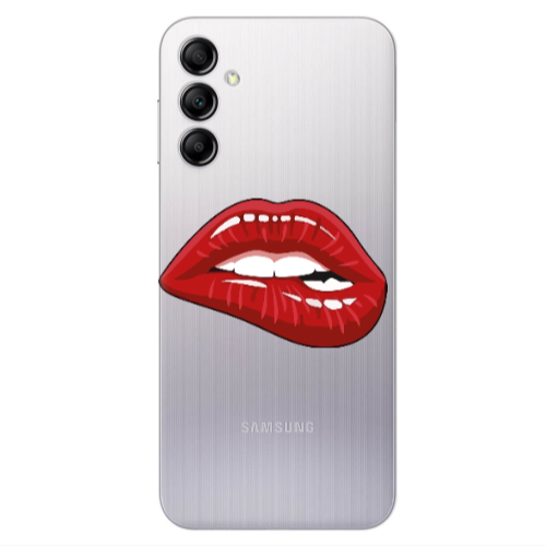 Samsung A24 Shiny Lips Transparent Silicone TPU Θήκη
