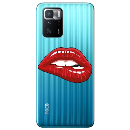 Xiaomi Poco X3 GT Shiny Lips Transparent Silicone TPU Θήκη