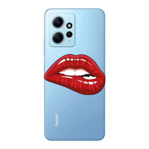 Xiaomi Redmi Note 12 4G Shiny Lips Transparent Silicone TPU Θήκη