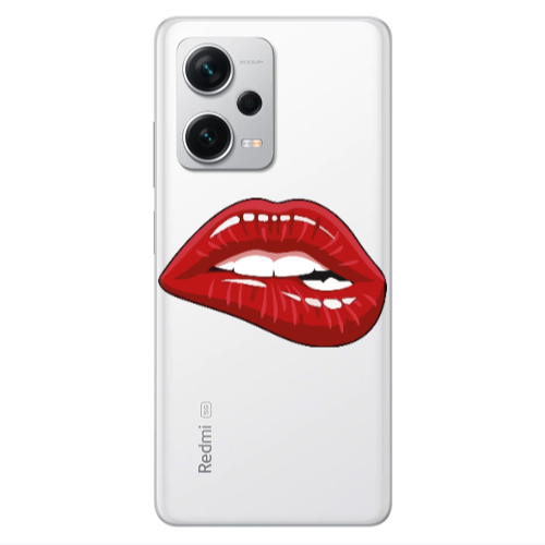 Xiaomi Redmi Note 12 5G Shiny Lips Transparent Silicone TPU Θήκη