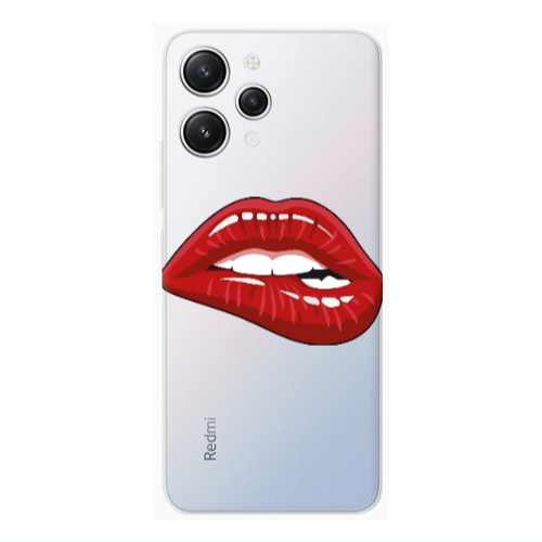 Xiaomi Redmi 12 Shiny Lips Transparent Silicone TPU Θήκη