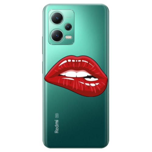 Xiaomi Redmi Note 12 Pro Plus 5G Shiny Lips Transparent Silicone TPU Θήκη