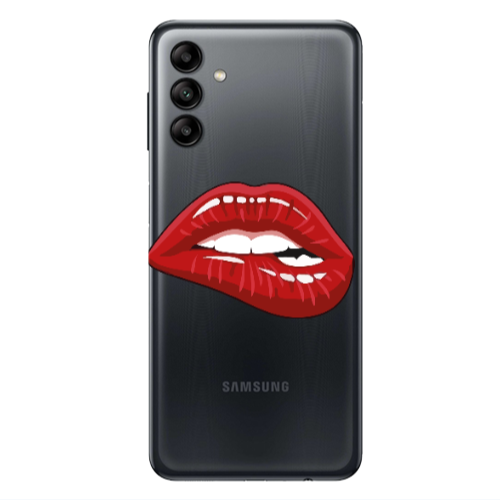 Samsung A13 5G Shiny Lips Transparent Silicone TPU Θήκη