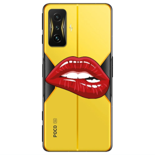 Xiaomi Poco F4 Gt Shiny Lips Transparent Silicone TPU Θήκη