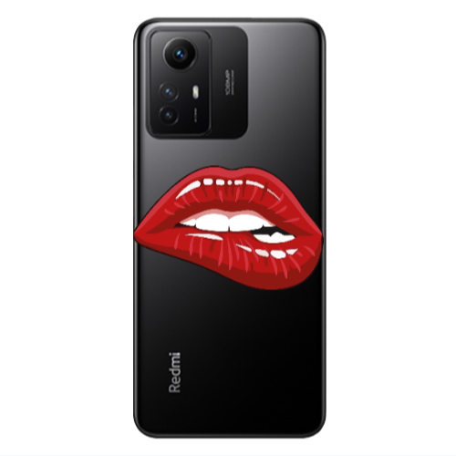 Xiaomi Redmi Note 12s Shiny Lips Transparent Silicone TPU Θήκη