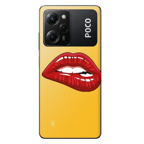 Xiaomi Poco X5 Pro Shiny Lips Transparent Silicone TPU Θήκη