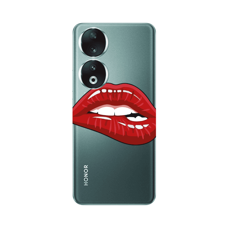 Honor 90 5G Shiny Lips Transparent Silicone TPU Θήκη