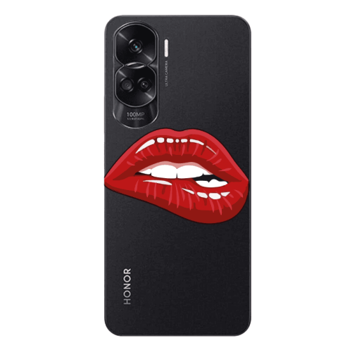 Honor 90 Lite 5G Shiny Lips Transparent Silicone TPU Θήκη