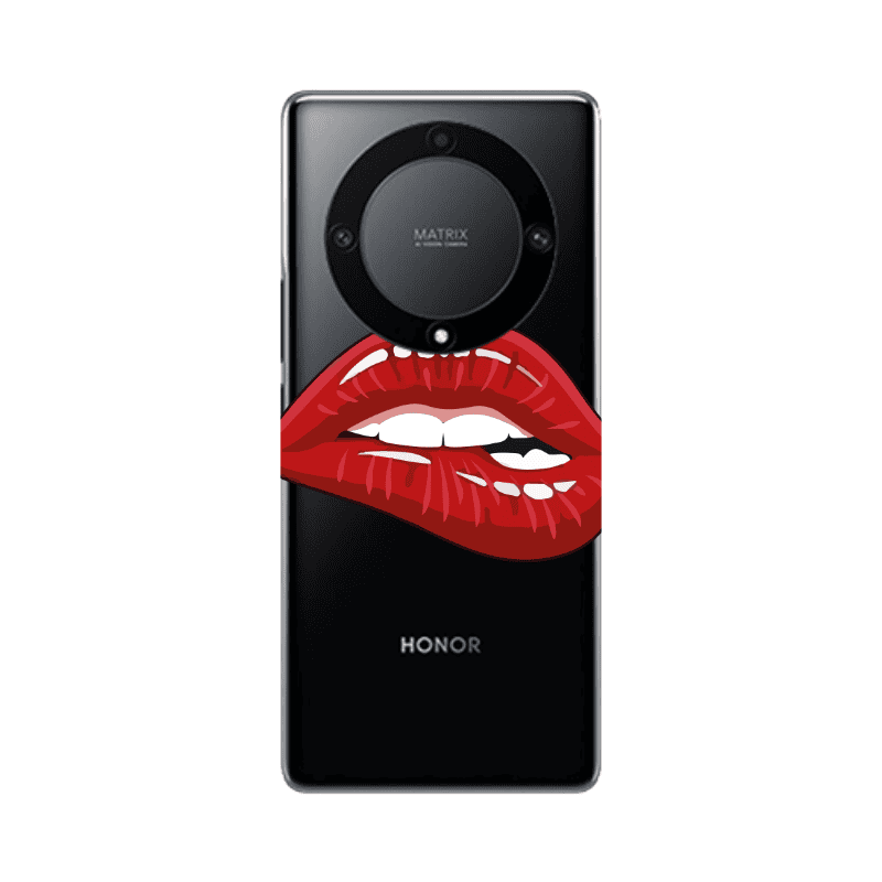 Honor Magic5 Lite 5G Shiny Lips Transparent Silicone TPU Θήκη